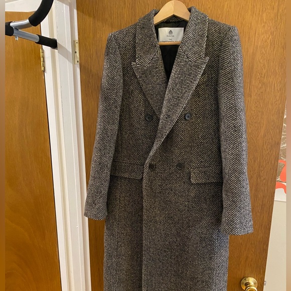 Aritzia Jackets & Blazers - Aritzia Gray Herringbone Coat